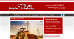 Desktop Screenshot of ctbrownseptic.com