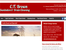 Tablet Screenshot of ctbrownseptic.com